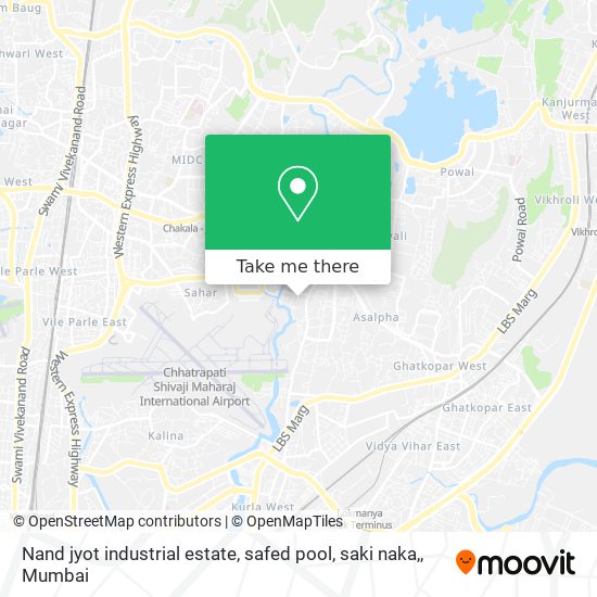 Nand jyot industrial estate, safed pool, saki naka, map