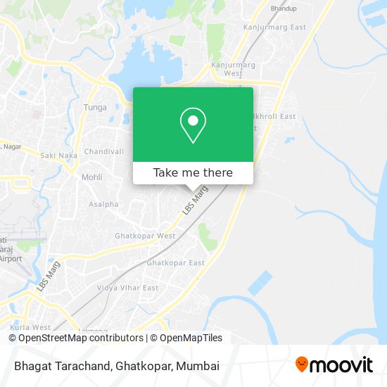 Bhagat Tarachand, Ghatkopar map