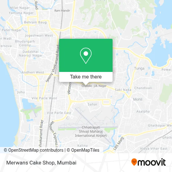 Merwans Cake Shop map