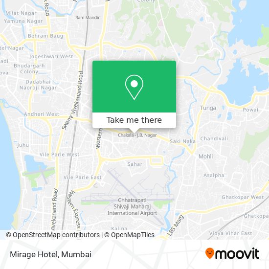 Mirage Hotel map