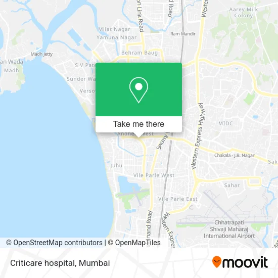 Criticare hospital map
