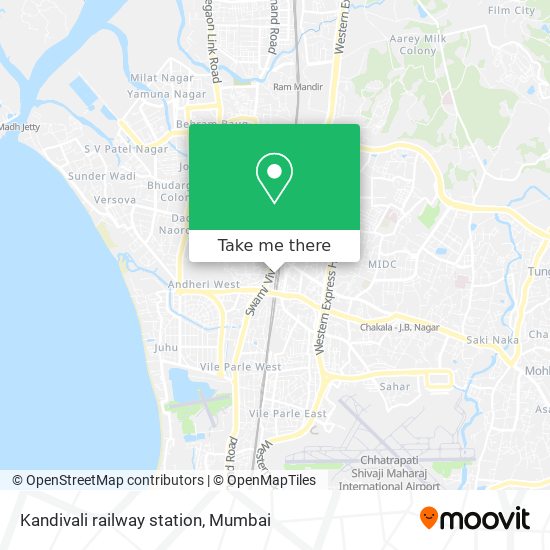 Kandivali railway station map