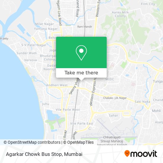 Agarkar Chowk Bus Stop map
