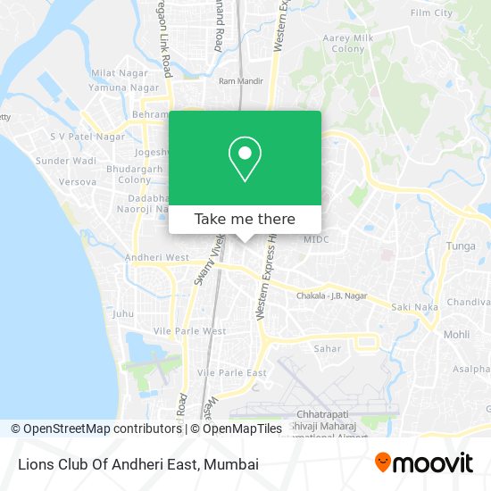Lions Club Of Andheri East map