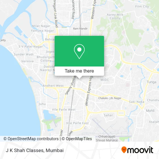 J K Shah Classes map