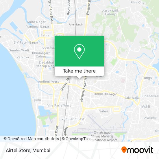 Airtel Store map