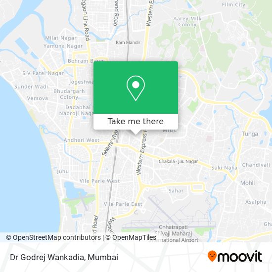 Dr Godrej Wankadia map