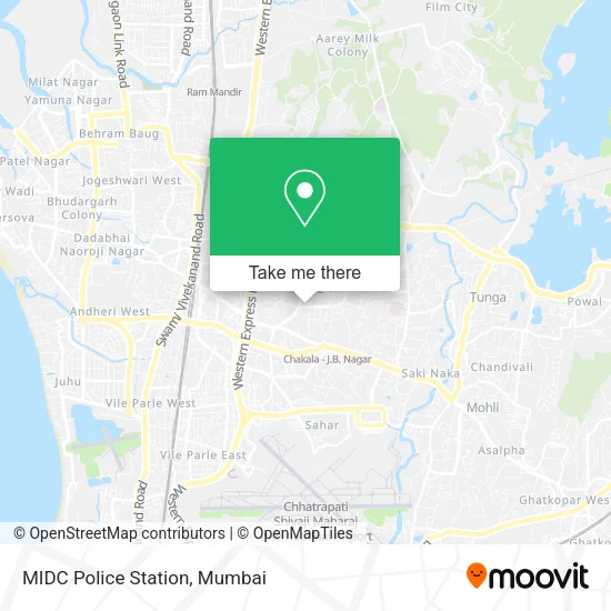 MIDC Police Station map