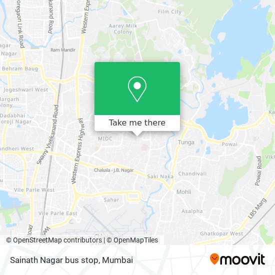 Sainath Nagar bus stop map