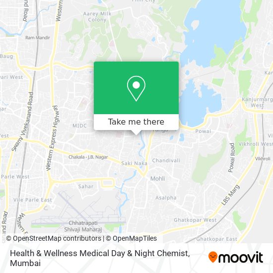 Health & Wellness Medical Day & Night Chemist map