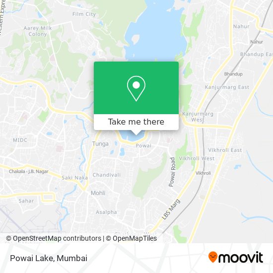 Powai Lake map