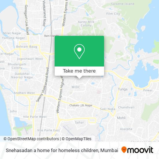 Snehasadan a home for homeless children map