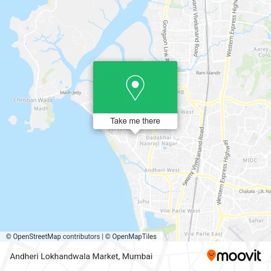 Andheri Lokhandwala Market map