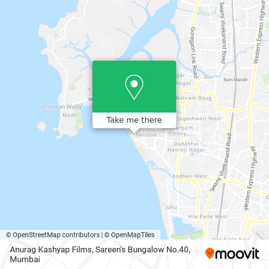 Anurag Kashyap Films, Sareen's Bungalow No.40 map