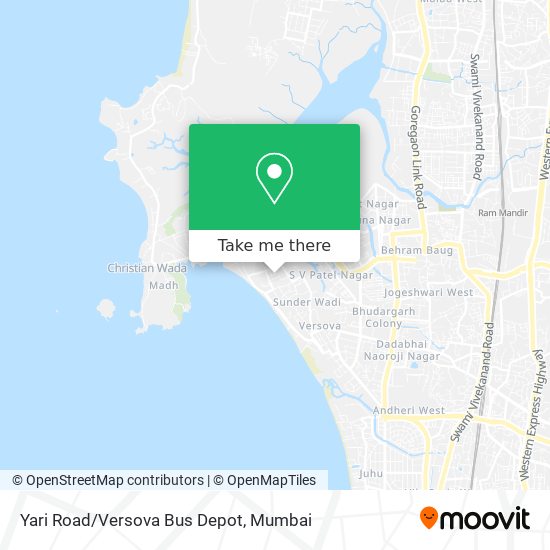 Yari Road/Versova Bus Depot map