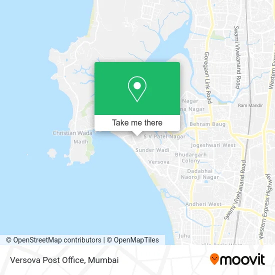 Versova Post Office map