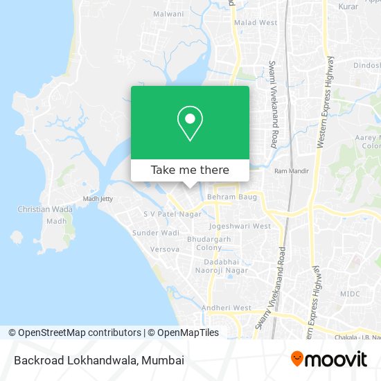 Backroad Lokhandwala map