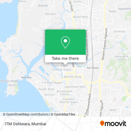 ITM Oshiwara map