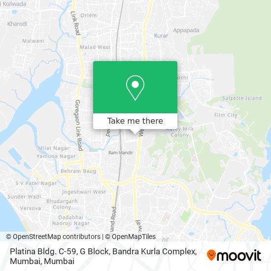 Platina Bldg. C-59, G Block, Bandra Kurla Complex, Mumbai map