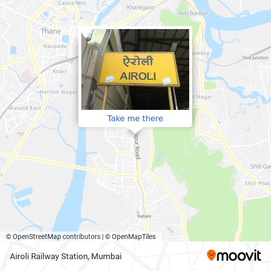 Ghansoli Railway Station Map How To Get To Airoli Railway Station By Bus Or Train?