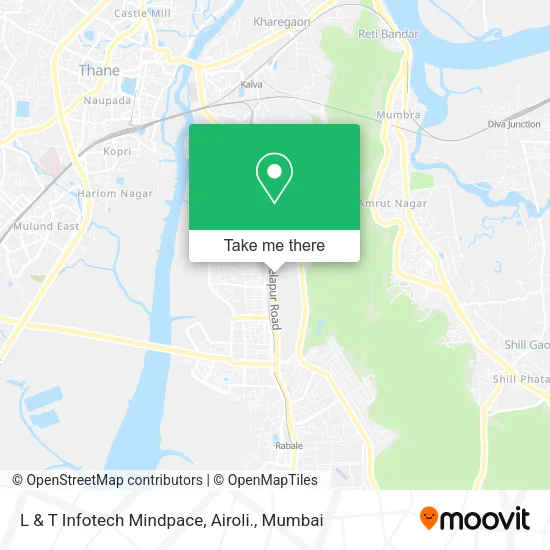 L & T Infotech Mindpace, Airoli. map