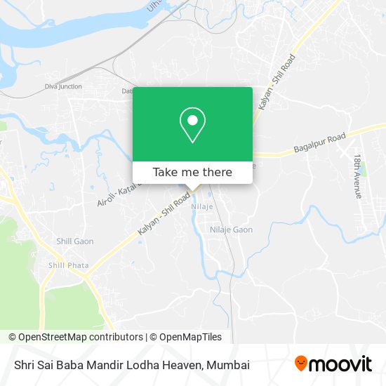 Shri Sai Baba Mandir Lodha Heaven map