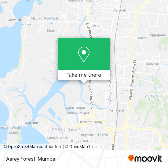 Aarey Forest map