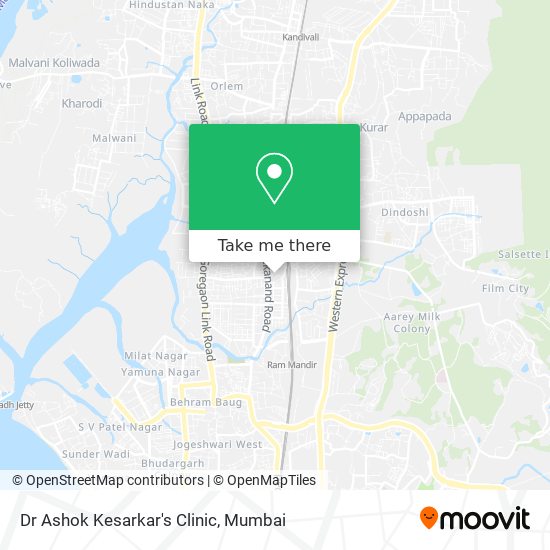 Dr Ashok Kesarkar's Clinic map