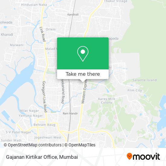 Gajanan Kirtikar Office map