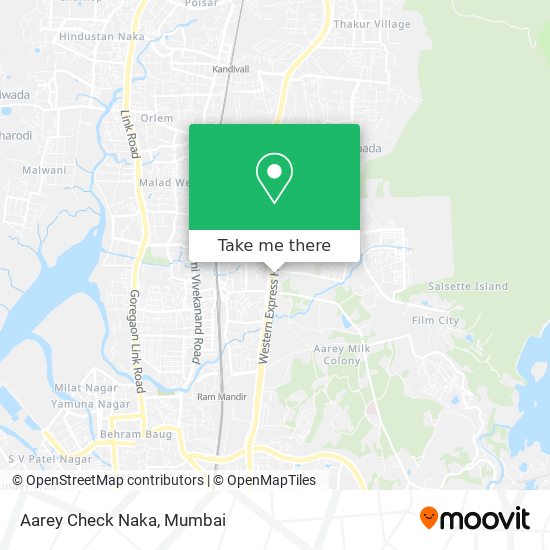 Aarey Check Naka map