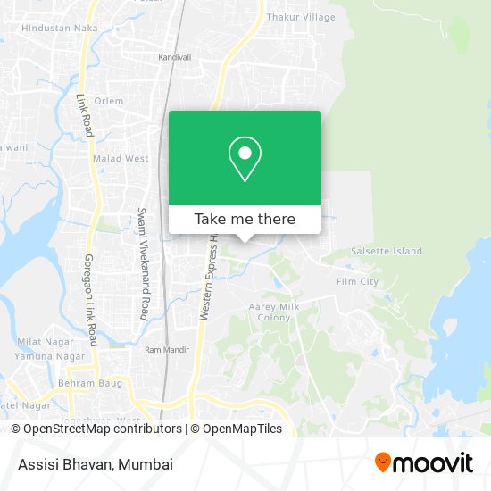 Assisi Bhavan map