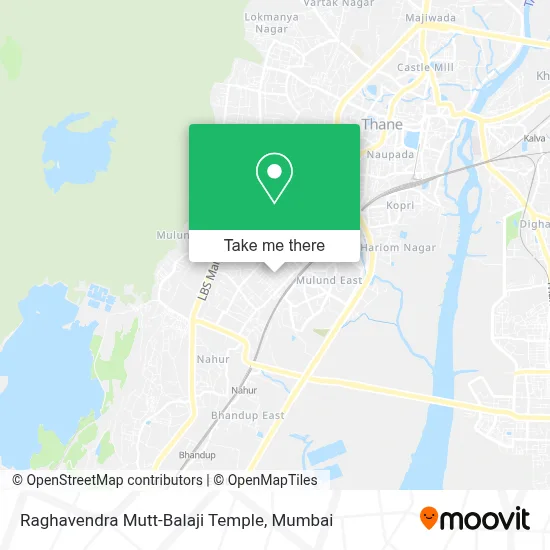 Raghavendra Mutt-Balaji Temple map