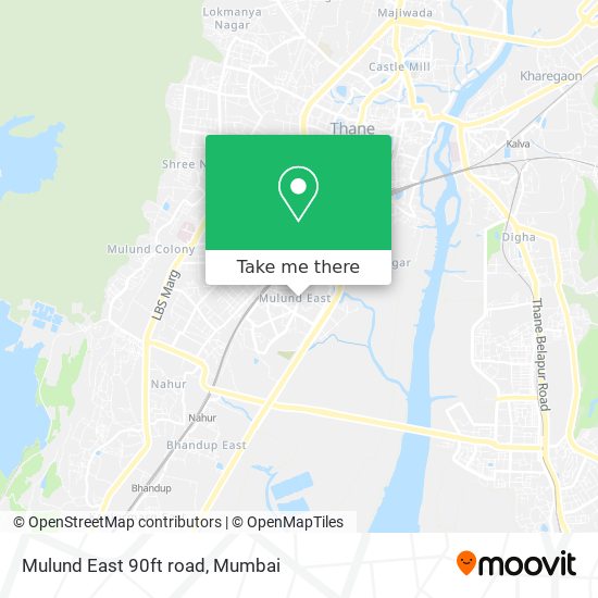 Mulund East 90ft road map