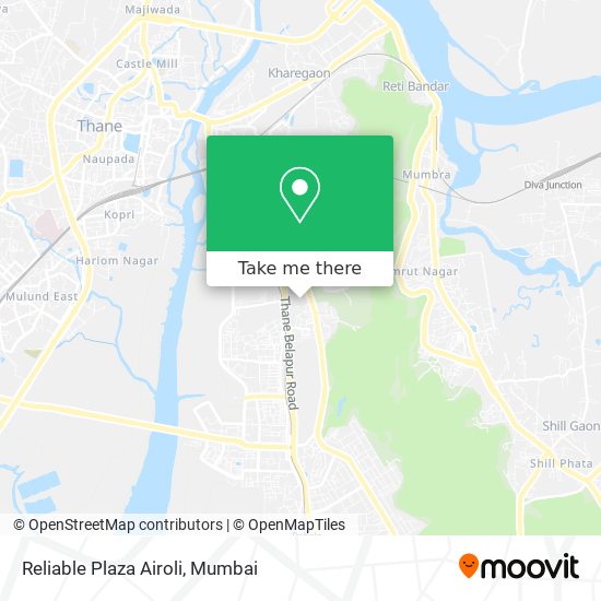 Reliable Plaza Airoli map