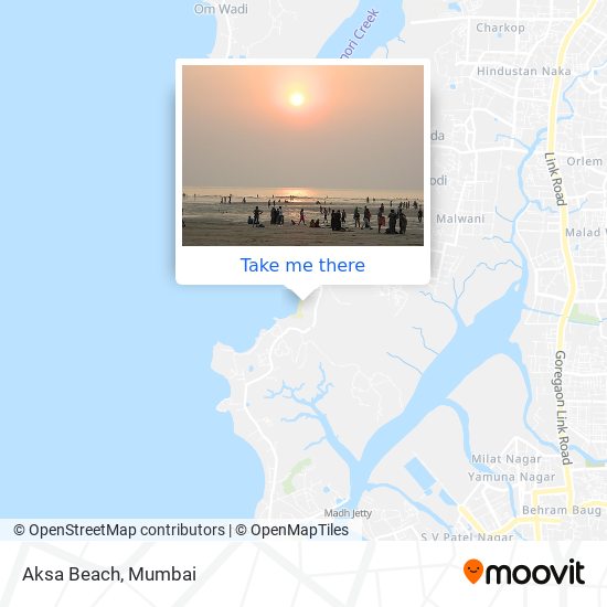 Aksa Beach map