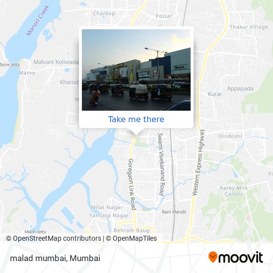 malad mumbai map