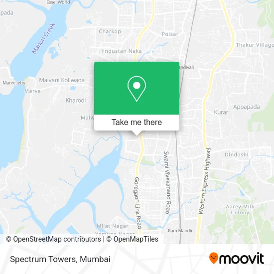 Spectrum Towers map