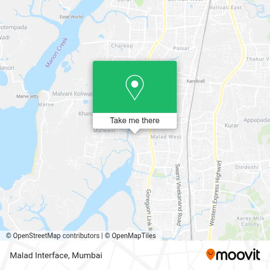 Malad Interface map