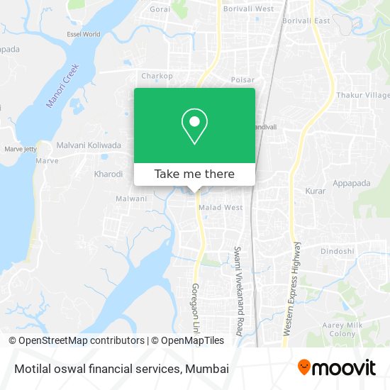 Motilal oswal financial services map