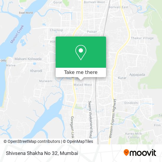 Shivsena Shakha No 32 map