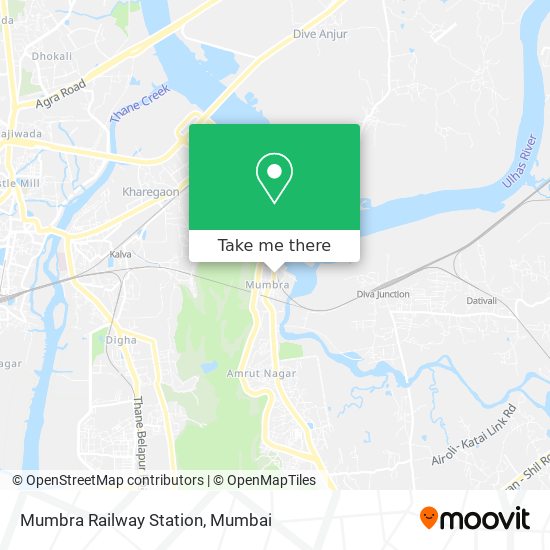 Mumbra Railway Station map