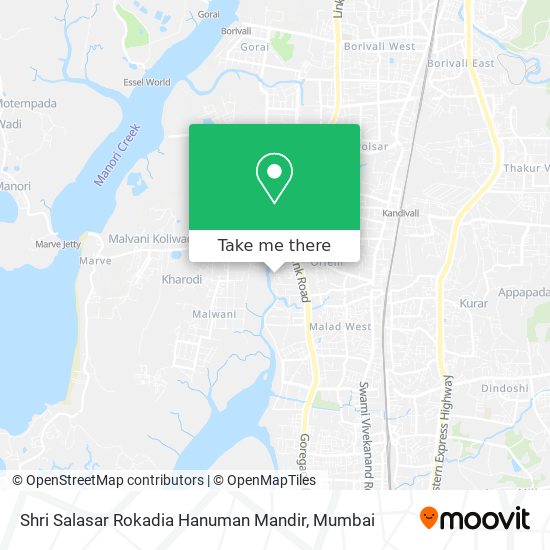 Shri Salasar Rokadia Hanuman Mandir map