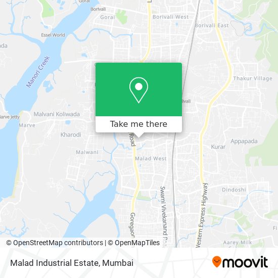 Malad Industrial Estate map