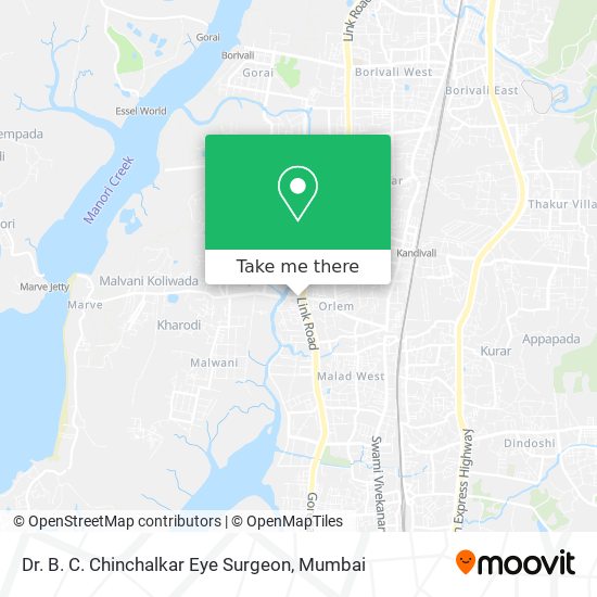 Dr. B. C. Chinchalkar Eye Surgeon map