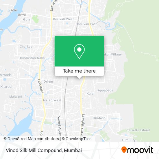 Vinod Silk Mill Compound map