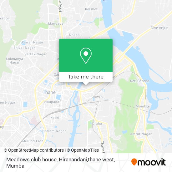 Meadows club house, Hiranandani,thane west map