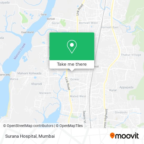 Surana Hospital map