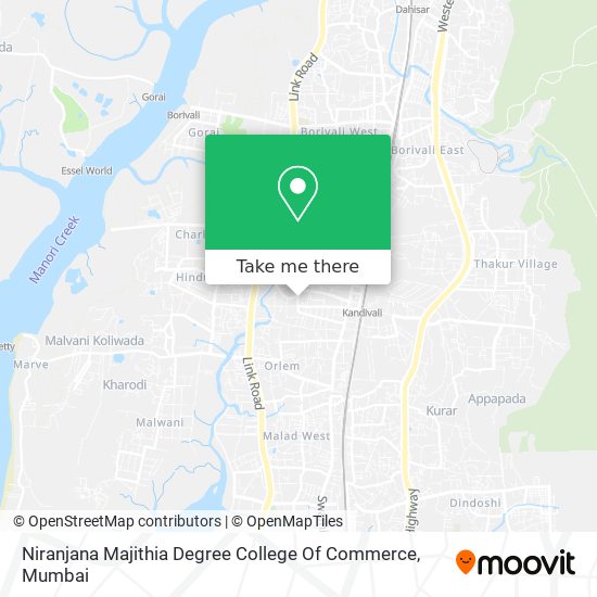 Niranjana Majithia Degree College Of Commerce map