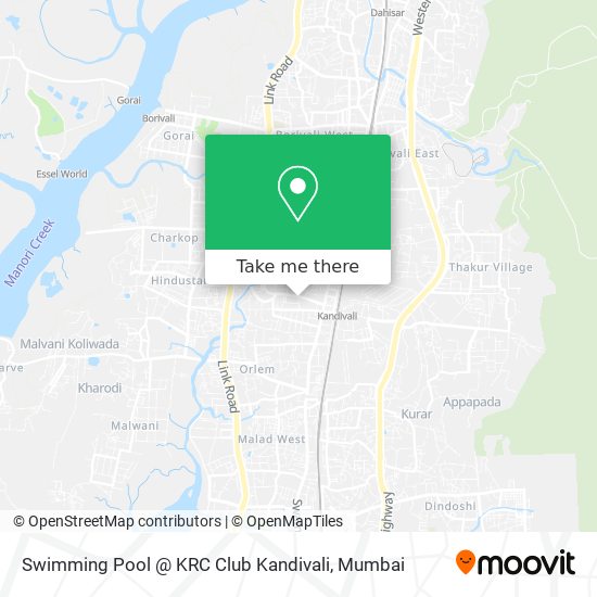 Swimming Pool @ KRC Club Kandivali map