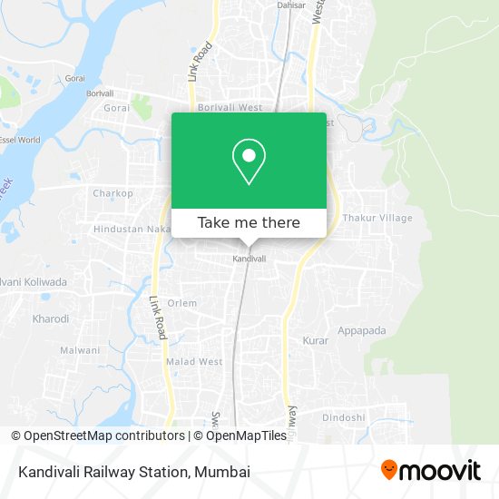 Kandivali Railway Station map